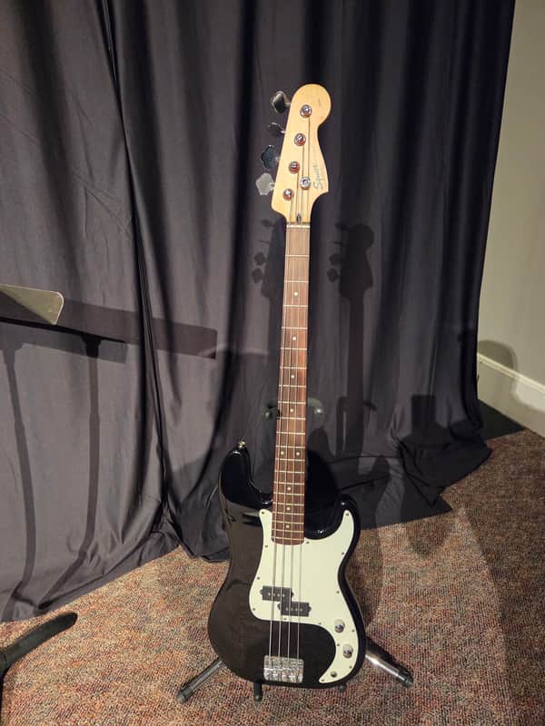 Fender Squire P-Bass 2010ish - Black image 1