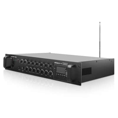 STCA600-6Z | 600W 6-Zone 70V/100V Commercial Power Amplifier with Bluetooth, Optical, Phantom Power, for Restaurants, Lounges, Bars, Pubs, Schools image 3