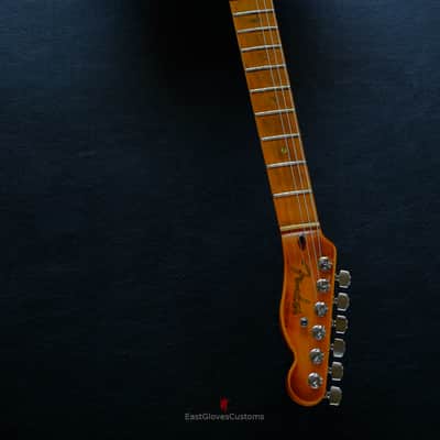 Fender Telecaster American Deluxe 60th Anniversary Series White over Sunburst Aged Heavy Relic Rare image 17