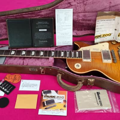 Gibson Les Paul Ultra Aged R9 BRAZILIAN ROSEWOOD Lemon drop (2018) + original vintage 1961 unsealed PAFS + 1959 hardware image 1