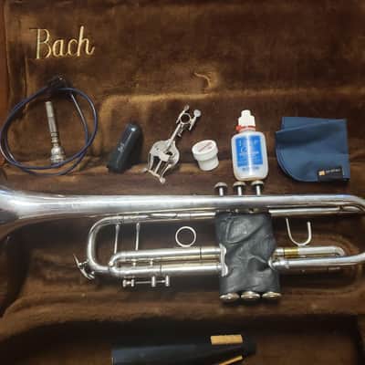 Cheap Bach Stradivarius 180S37 Silver Trumpet--Chem Cleaned, Serviced, Extras! image 1