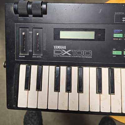 Yamaha DX100 Programmable Algorithm Synthesizer 1985 - Black As Is image 2
