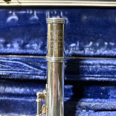 Haynes 28229 1955- Solid silver C foot closed hole handmade image 8