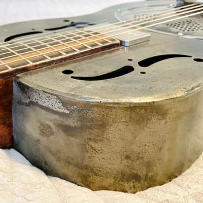 Mule Single Cone Steel Resonator Guitar w/National Thinline Pickup - Rare and Superb!! image 14