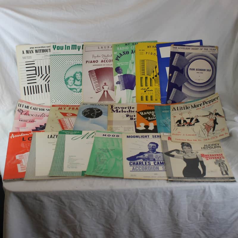 Lot of 20 Used Music Sheets - Popular Oldies Sheets (Vitak Elsnic, O Pagani, Shapiro) image 1