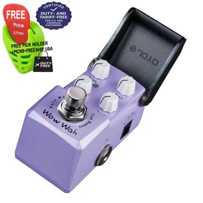 Joyo Wow Wah Guitar Auto Wah Pedal True Bypass JF-322, FREE PICKS + HOLDER+ FREE SHIP USA image 1