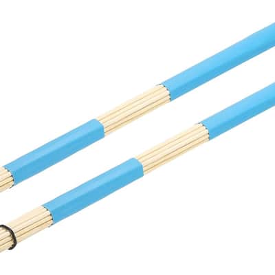 Bamboo Drum Stick Rods Brushes Hot Rods Drumsticks Brush Blue For Jazz Acoustic Rock Band Music Lover Percussion 1 Pair image 1