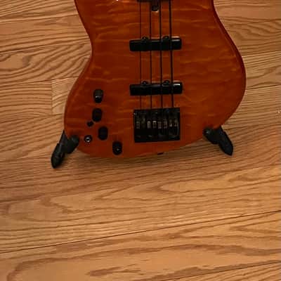 Fodera NYC Empire Bass Left Handed 1998p Orange Burst image 10