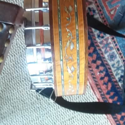 Vega 5 string 1970's Natural inlay Resonator MOP image 5