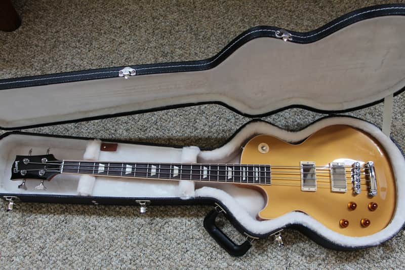 Gibson Left Handed Les Paul Bass 2013 Gold Top Lefty image 1
