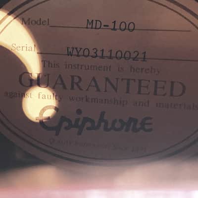 Epiphone Bluegrass MD-100 Resonator CHROME Acoustic Guitar by Gibson RARE image 6