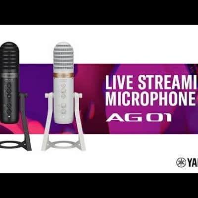 Yamaha AG01 Streaming Loopback Audio USB Microphone Black image 6