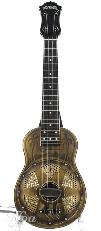 National Style O Ukulele Antique Brass image 1