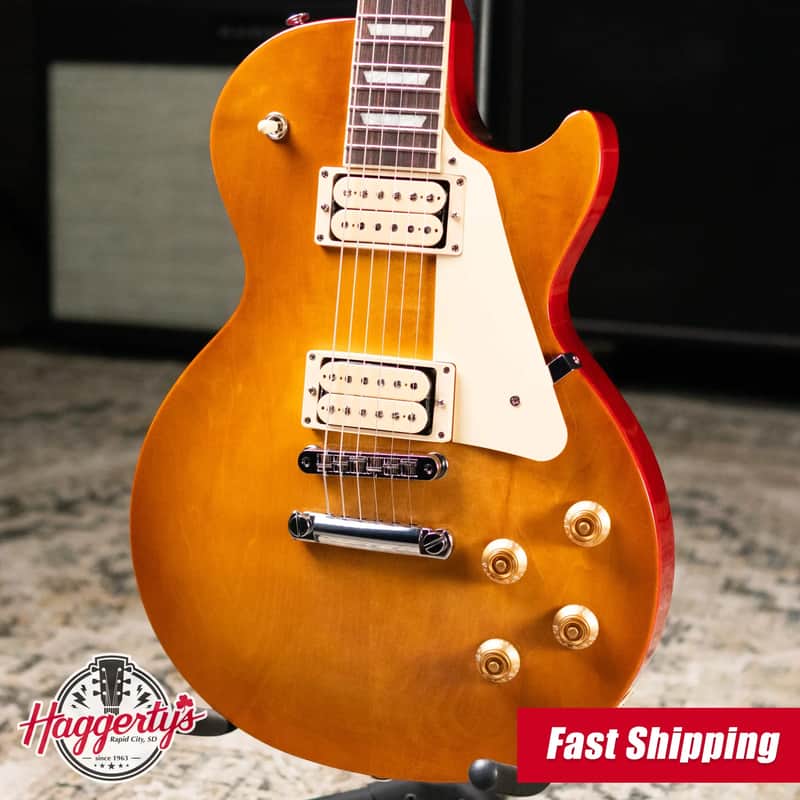Gibson Les Paul Studio Double Trouble Electric Guitar - Dirty Lemon Burst/Cherry Back with Gig Bag image 1