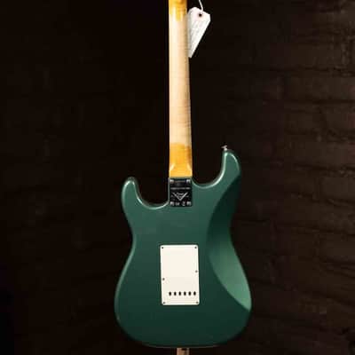 Fender Custom Shop Limited Edition '63 Stratocaster Journeyman Relic w/ Closet Classic Hardware - Aged Sherwood Green Metallic image 2