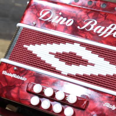 Dino Baffetti Art. 84 - 8 Series Bass 19-Key A/D Red Diatonic Accordion w/Case image 17