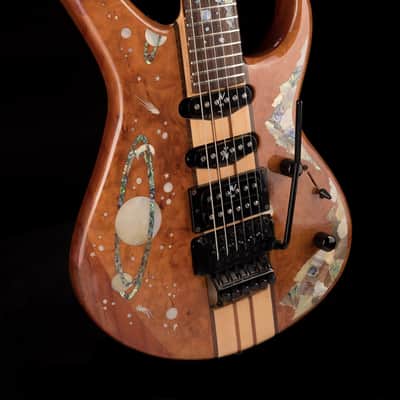 Pre Owned Planets HSS With Floyd Rose Brown Electric Guitar With Case image 10