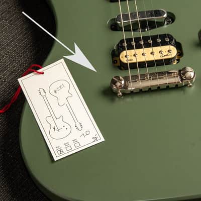 Godin Radium RN SF Matte Green 2025 Electric Guitar w/Deluxe Gig Bag image 5