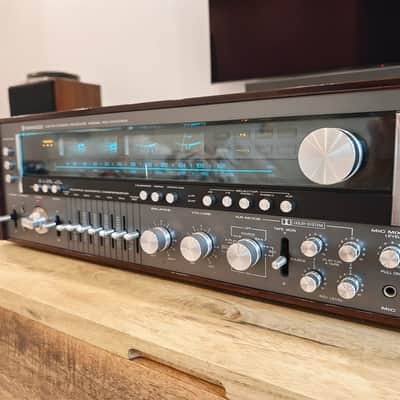 Kenwood KR-11000GX Receiver Pro Serviced 120 WPC Custom Rosewood Burl Case, LEDs image 5