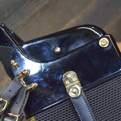 Dino Baffetti Super I 2-Row 8-Bass 21-Treble Button D/C# Black Diatonic Accordion w/Bag image 20
