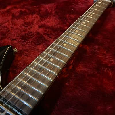 c.1977 Greco/Fujigen RG-750B MIJ Vintage Guitar Double Cuttaway“ Black” image 4
