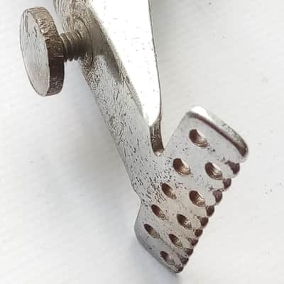 *WFL Lyre-Badge Chrome P35 Throw-Off Single Snare Drum Strainer Ludwig Dual 1937 image 2