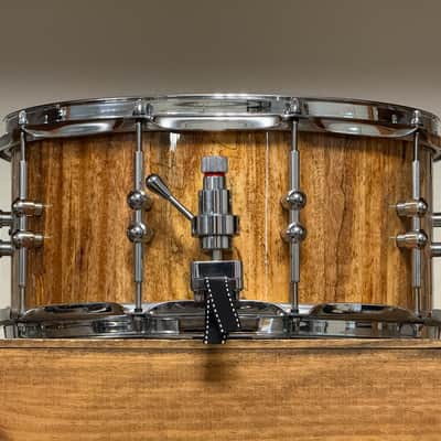 2021 Stubblefield 7x14 Mango Wood Stave Snare Drum Gloss image 4