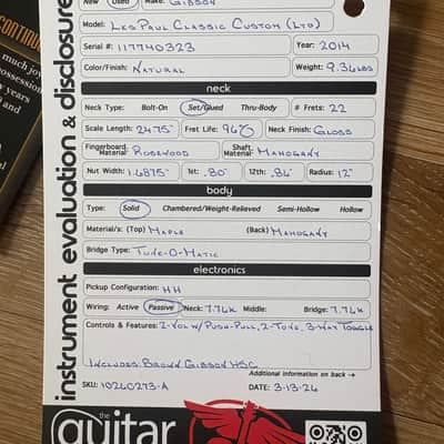 Gibson Les Paul Classic Custom 2014 image 10