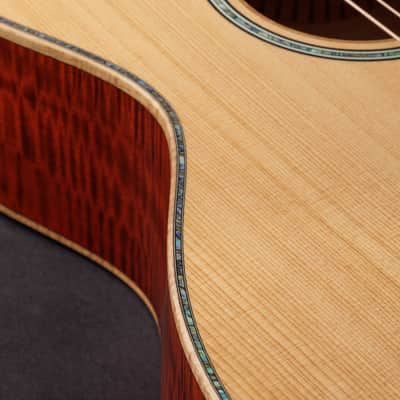Taylor Custom #41: Grand Auditorium, Western Red Cedar/Figured Big Leaf Maple image 8