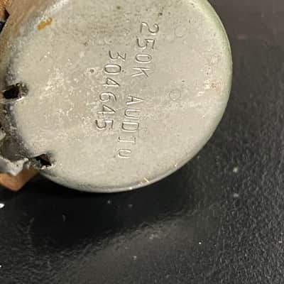 Stackpole Vintage 1956 set of 2 250K Solid shaft pots Cap Pre CBS 1957 1950's Telecaster Duo sonic Musicmaster Potentiometers image 10