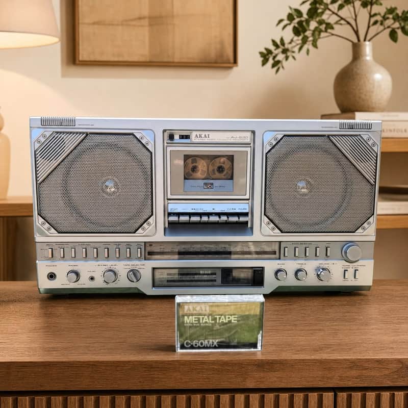 AKAI AJ-530FS Rare Vintage Japan Boombox Getto blaster Serviced Warranty image 1