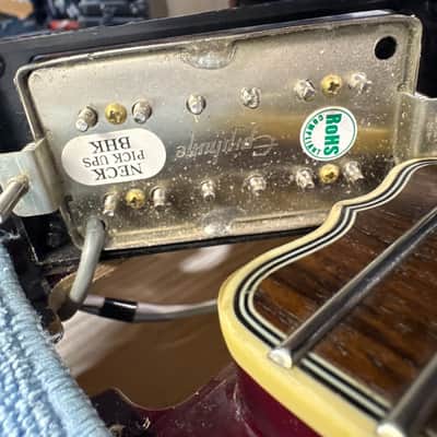Epiphone Swingster Hollow Body 2011 Wine Red Bigsby w/ Hard Case image 16