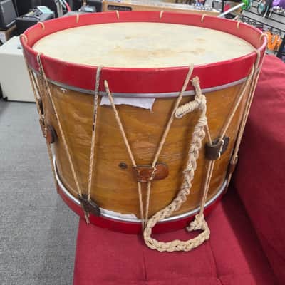 Cooperman Civil War Style Feild Bass Drum 24x16 - Natural/Red image 12