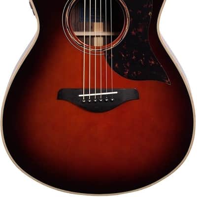 Yamaha Small Body Cutaway Acoustic Electric Guitar - Rosewood - Tobacco Brown Sunburst image 1
