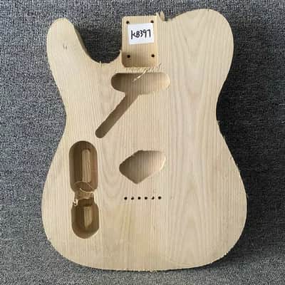 Left Handed Ash Wood Guitar Telecaster Tele Style Body image 1