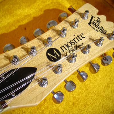 Mosrite Ventures 12 String Vintage 1966 Electric Guitar Mark XII Near Mint Pearl White with HSC image 11