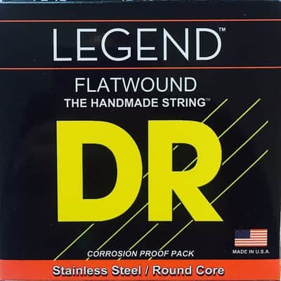 DR FL-12 Legend Flatwound Light Electric Guitar Strings 12-52