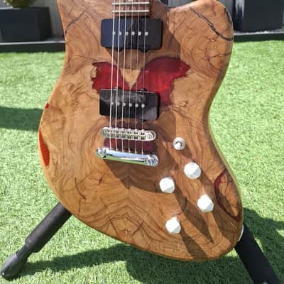 Custom Jazzmaster w/ Warmoth Neck, EGC JM500 Pickups, Olivewood Top - 2021 image 3