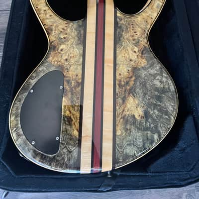 Michael Dolan Custom 5 String Bass Guitar 2008 - Natural wood Gloss finish image 7