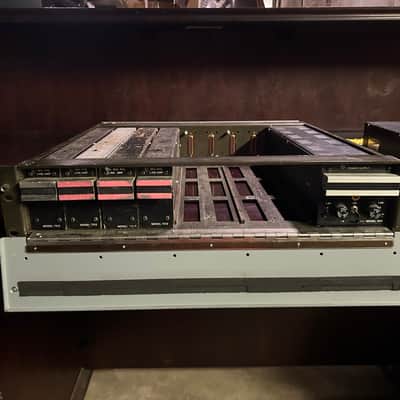 API 7312 1970s microphone preamp (x4) with rack and 2 power supplies image 2