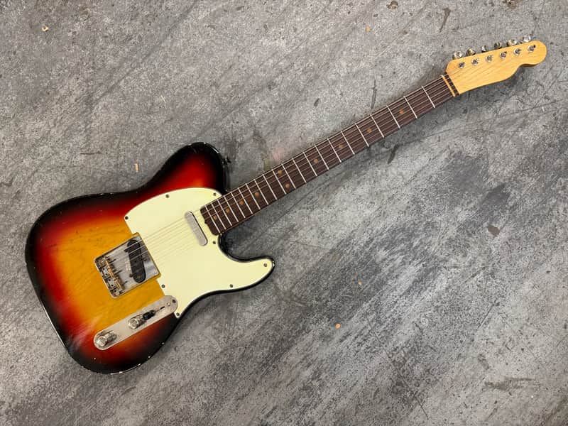 Golden Era Aged Guitars Single Cut Telecaster - 3 tone sunburst relic - Arcane pickups image 1