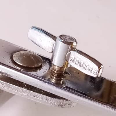 Rogers External Bass Drum Muffler Clamp-On Hoop-Mount Chrome Cleveland Vintage60 image 3