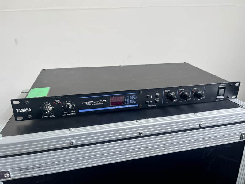 Yamaha REV100 Digital Reverberator 1990s - Black image 1