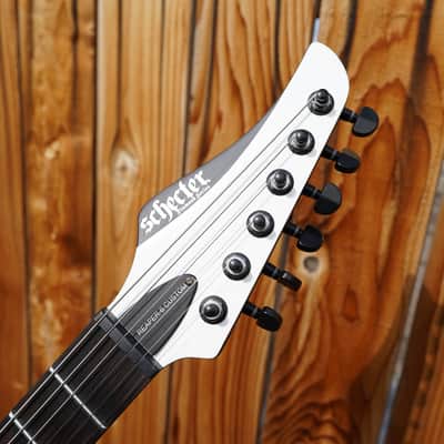 Schecter DIAMOND SERIES Reaper-6 Custom - Gloss White 6-String Electric Guitar image 7