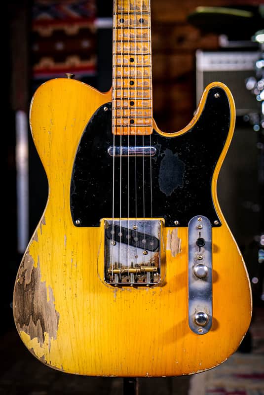 Fender Custom Shop Dale Wilson Masterbuilt 52 Telecaster Heavy Relic Smoked Butterscotch Blonde image 1
