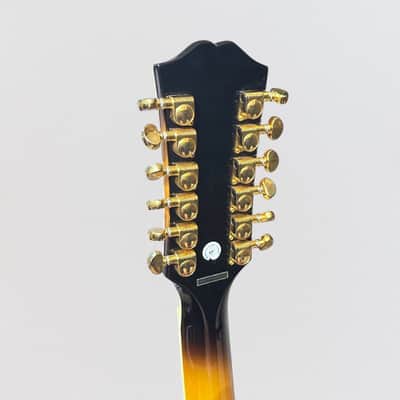 Epiphone J-200 12 String Acoustic-Electric Guitar - Vintage Sunburst image 7