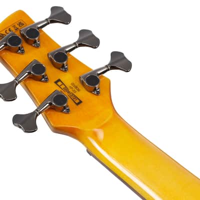 Ibanez Gerald Veasley Signature 6 String Electric Bass - Amber (GVB36AM) image 3
