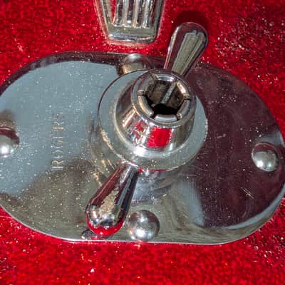 Ludwig  Super Classic Red Sparkle Bass Drum 22x14 60s image 6
