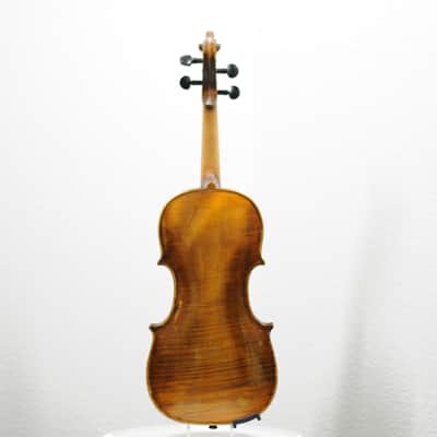 Possible Hopf copy Full Size c. 1900 antique vintage flamed single back image 4