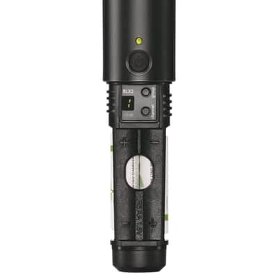 Shure BLX2/B58 Handheld Wireless Transmitter with BETA 58A Vocal Mic Capsule - for use with BLX Wireless Microphone Systems (Receiver Sold Separately) | J11 Band image 2